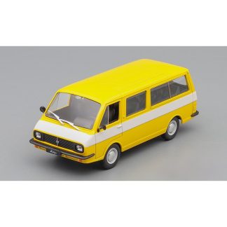 RAF-2203 LATVIJA 1:43 - Kultovní auta SSSR časopis s modelem RAF 2203 LATVIA - kovový model mikrobusu