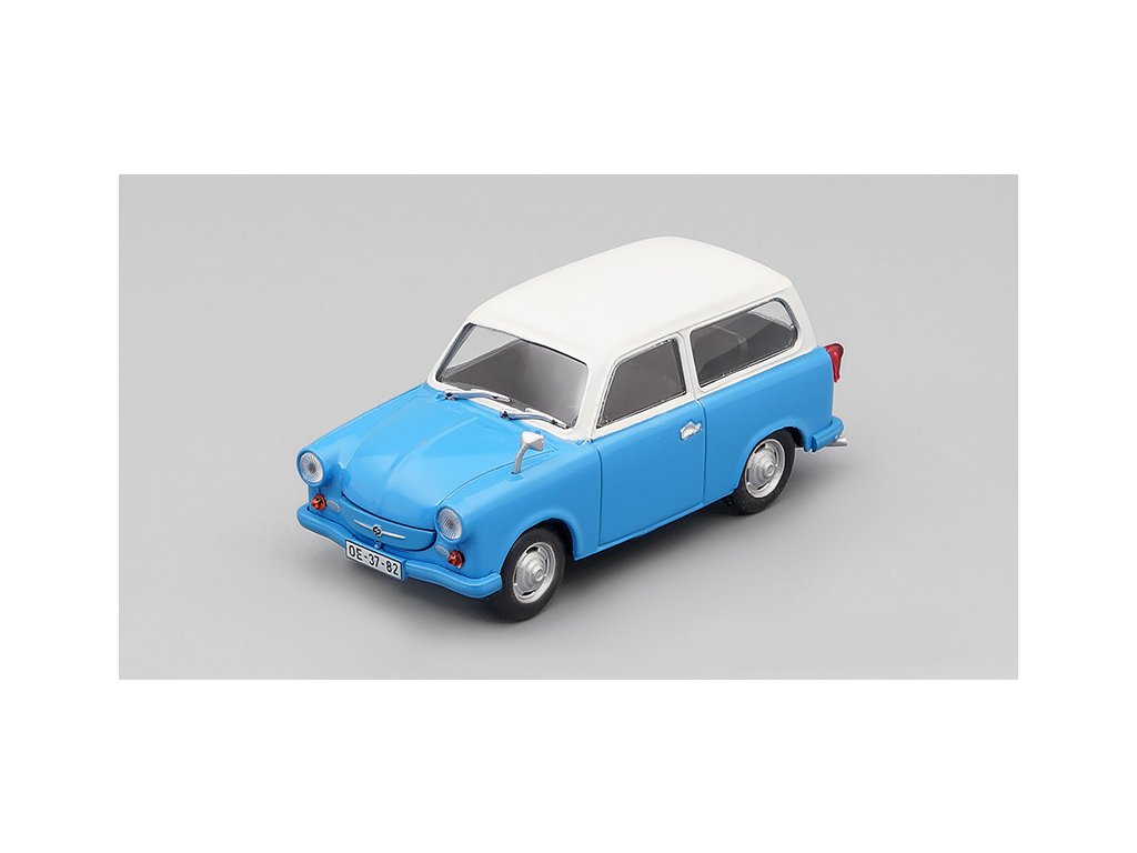 Trabant P50 kombi 1959 1:43 - Kultovní auta ČSSR - časopis s modelem Trabant P50 kombi - kovový model auta