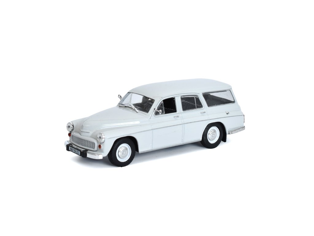 WARSZAWA 203 VARŠAVA kombi 1:43 Kultovní auta PRL-u časopis s modelem WARSZAWA 203 kombi Kultovní auta PRL-u - kovový model auta