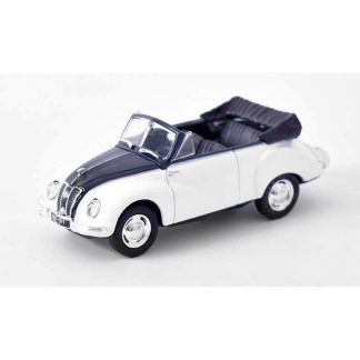IFA F9 Cabrio 1:43 - Kultovní auta PRL-u Polsko časopis s modelem IFA-F9 cabrio - Kultovní auta - kovový model auta