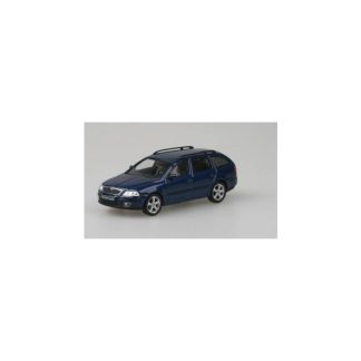 Škoda Octavia II Combi 2004 Modrá Hlubinná Metalíza 1:43 - Abrex Škoda Octavia 2 Combi (2004) 1:43 - Modrá Hlubinná Metalíza - kovový model auta