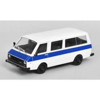 RAF-22038 1:43 - Kultovní auta SSSR časopis s modelem #74 RAF 22038 Kultovní auta SSSR - kovový model mikrobusu