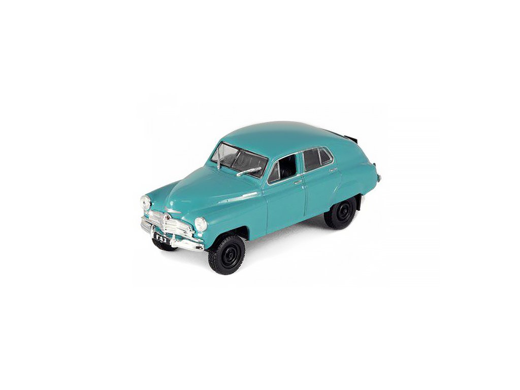 GAZ-M72 Pobeda 4x4 1:43 - Kultovní auta SSSR časopis s modelem GAZ M72 Poběda 4x4 - kovový model auta