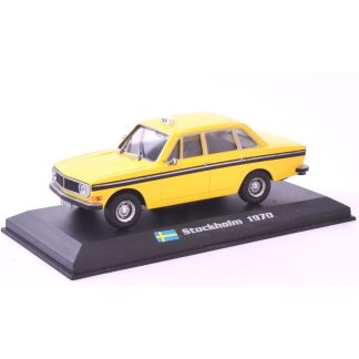 Volvo 144 1:43 Stockholm 1970 - Taxíky světa časopis s modelem Volvo-144 - kovový model taxi