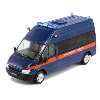 Ford Transit Policie Ruska 1:43 - Auto ve službě časopis s modelem #45 Ford Transit - kovový model auta