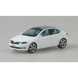 Škoda Vision D Concept Car Bílá Candy Uni 1:43 - Abrex Škoda Vision D Concept Car - kovový model auta