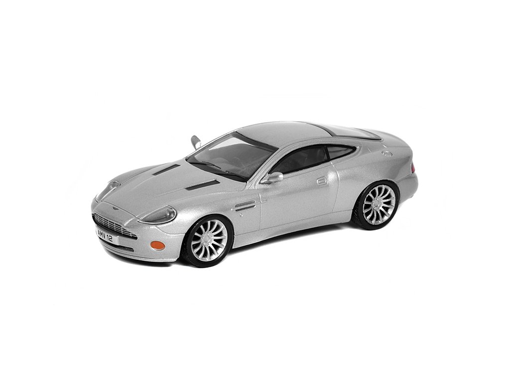 Aston Martin V12 Vanquish 1:43 - Superauta DeAgostini časopis s modelem Aston Martin V12 Vanquish - kovový model auta z časopisu Superkary - Superauta