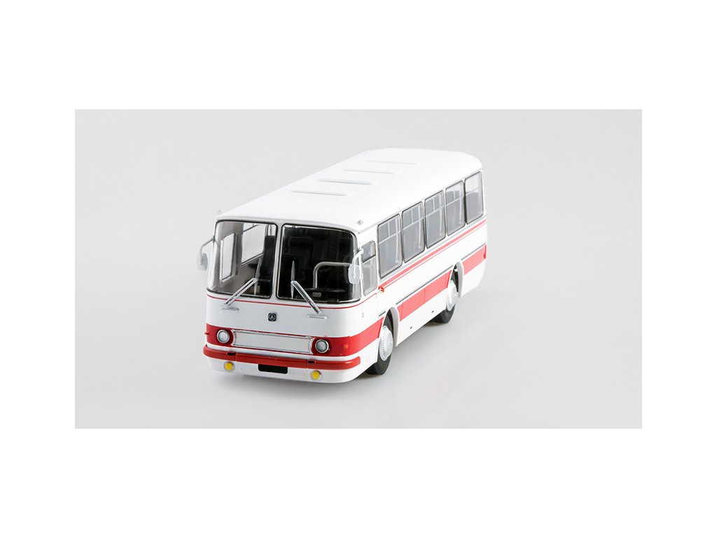 LAZ-697N Tourist 1:43 - MODIMIO Naše autobusy časopis s modelem #50 LAZ 697 N Tourist - kovový model autobusa