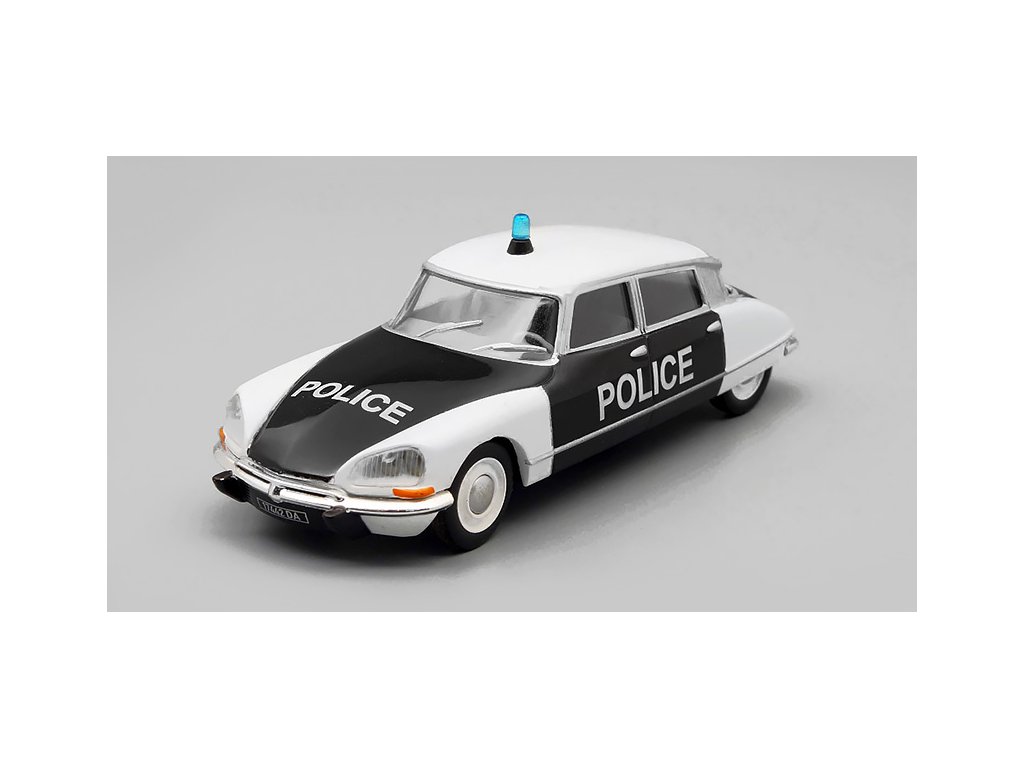 Citroen DS21 Policejní 1:43 - Policejní auta časopis s modelem #27 Citroen DS 21 - Policejní auta