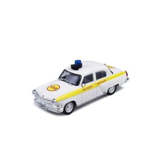 GAZ-21 Volha Policie Bulharsko 1:43 - Policejní auta časopis s modelem GAZ M21 Volha - Policejní auta