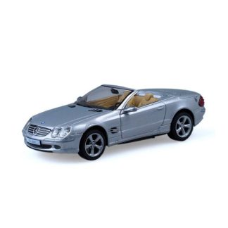 Mercedes-Benz SL 600 Cabrio 1:43 - Superauta DeAgostini časopis s modelem #76 Mercedes SL600 Cabrio - kovový model auta z časopisu Superkary - Superauta