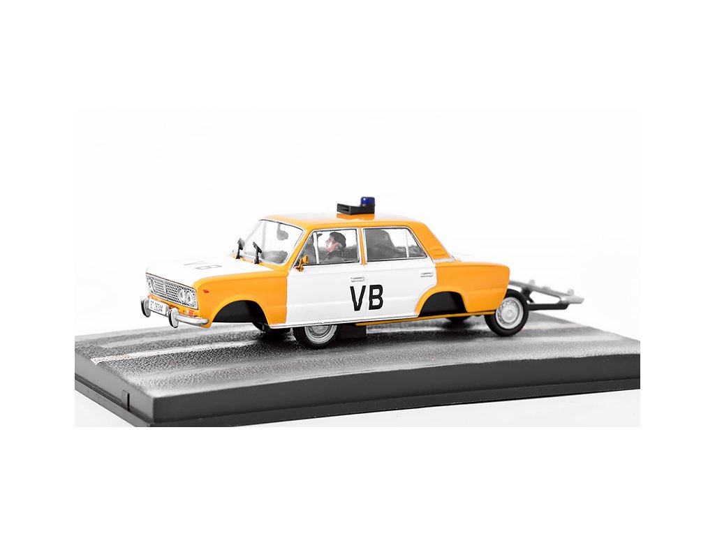 Lada 1500 VAZ-2103 VB Policie 1966 James Bond 1:43 - časopis s modelem Lada 1500 Žiguli VB Policie 007 - kovová model auta