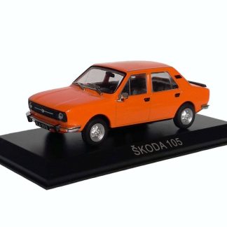 Škoda 105 1:43 - Legendární automobily minulé éry časopis s modelem #23 ŠKODA 105 - kovový model auta