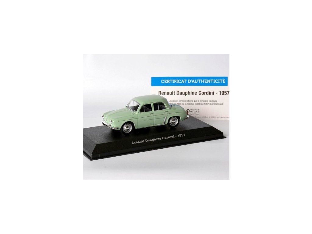 Renault Dauphine Gordini - 1957 1:43 - Atlas časopis s modelem Renault Dauphine Gordini