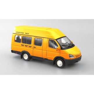 SEMAR-3234 GAZ Gazel' TAXI 1:43 - Kultovní auta SSSR časopis s modelem #246 SEMAR-3234 Gazel TAXI - kovový model auta