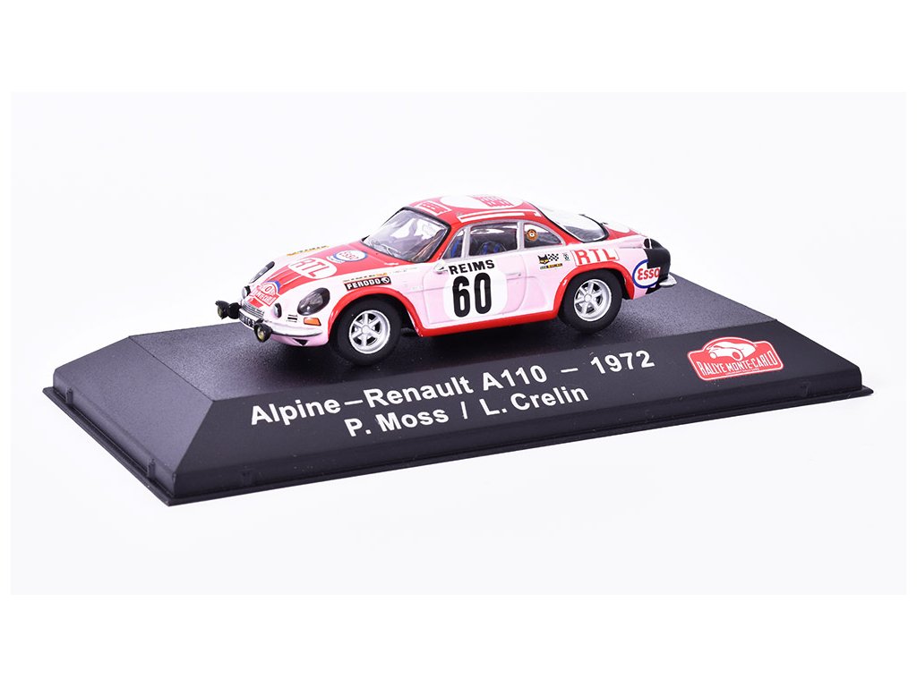 Renault Alpine A110 #60 - 1972 1:43 Atlas časopis s modelem Renault Alpine A110 - kovový model auta 1:43