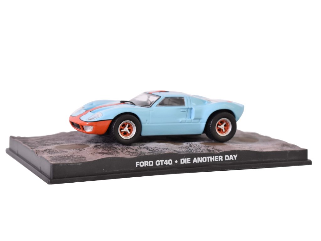 Ford GT40 1968 James Bond 1:43 časopis AutoModels s modelem Ford GT40 - kovový model auta