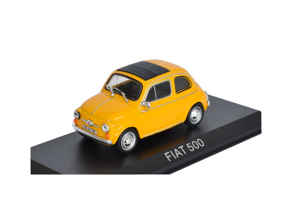 Fiat 500 1:43 - Legendární automobily minulé éry časopis s modelem #62 Fiat-500 - kovový model auta