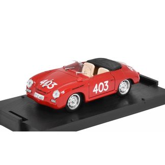 Porsche 356 Speedster #403 Mille Miglia 1952 1:43 - Brumm Porsche 356 Speedster Mille Miglia 1952 - kovový model auta