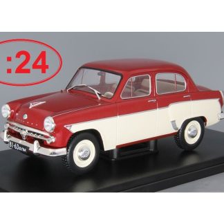 Moskvič 407 1958 1:24 - Hachette časopis s modelem Moskvič-407 1958 - kovový model auta