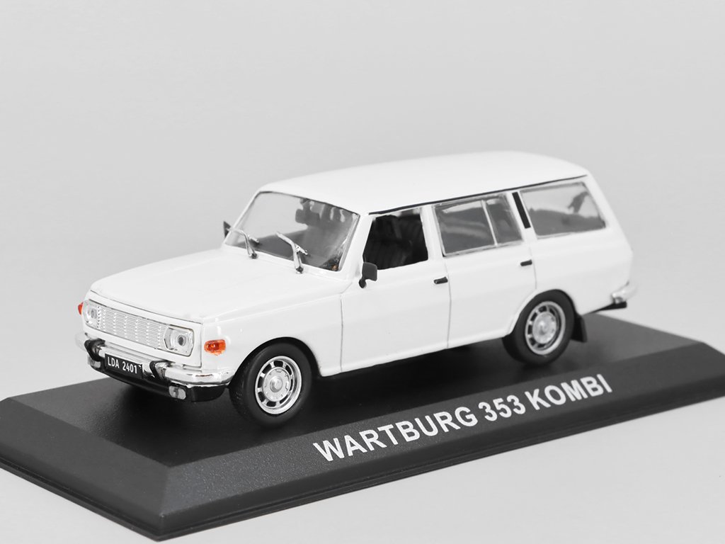 Wartburg 353 Kombi 1:43 - Legendární automobily minulé éry časopis s modelem #24 Wartburg 353 Combi - kovový model auta