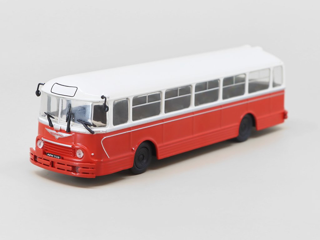 Chausson APH 520 1:72 - Kultovní autobusy minulé éry časopis s modelem #34 Chausson APH-520 - kovový model autobusu 1/72