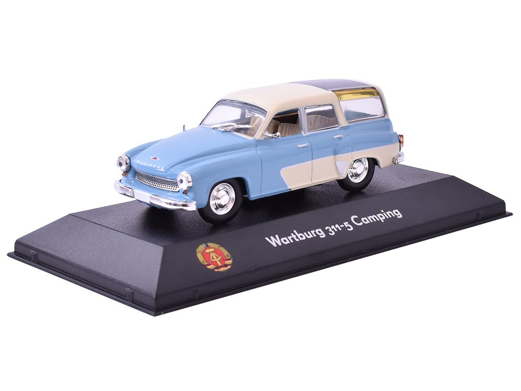 WARTBURG 311-5 Camping 1:43 - Atlas časopis s modelem WARTBURG 311-5 Camping - kovový model auta