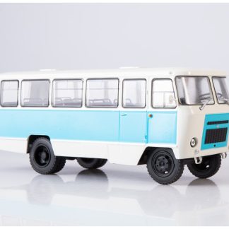 KUBAN'-G1A1-02 autobus 1:43 Naše autobusy Rusko časopis s modelem #3 KUBAN' G1A1 02 - kovový model autobusu