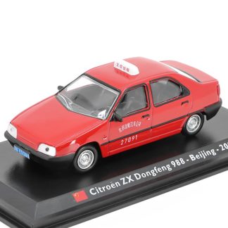 Citroen ZX Dongfeng 988 Taxi Beijing 2000 1:43 časopis s modelem Citroen ZX Dongfeng 988 Taxi Beijing 2000 - kovový model taxi