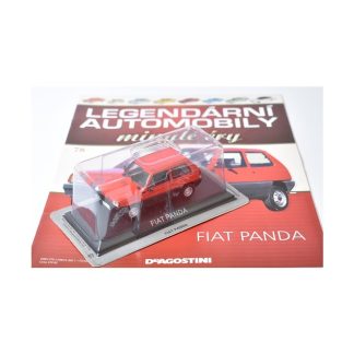 FIAT PANDA 1:43 - Legendární automobily minulé éry časopis s modelem #78 FIAT PANDA - kovový model auta