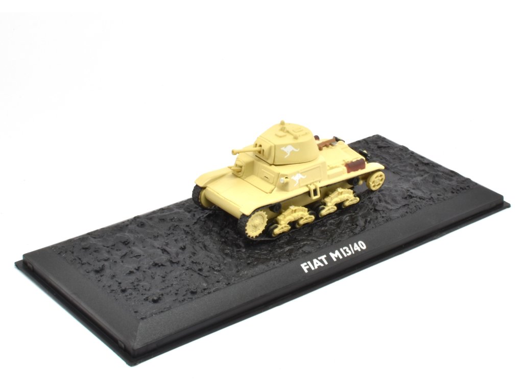 Fiat M13/40 - 1:72 Atlas časopis s modelem Fiat M 13 / 40 - kovový model tanku