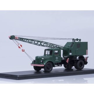 MAZ-200 Autojeřáb K-51 zelený 1:43 - SSM MAZ 200 Autojeřáb K-51 - kovový model auta