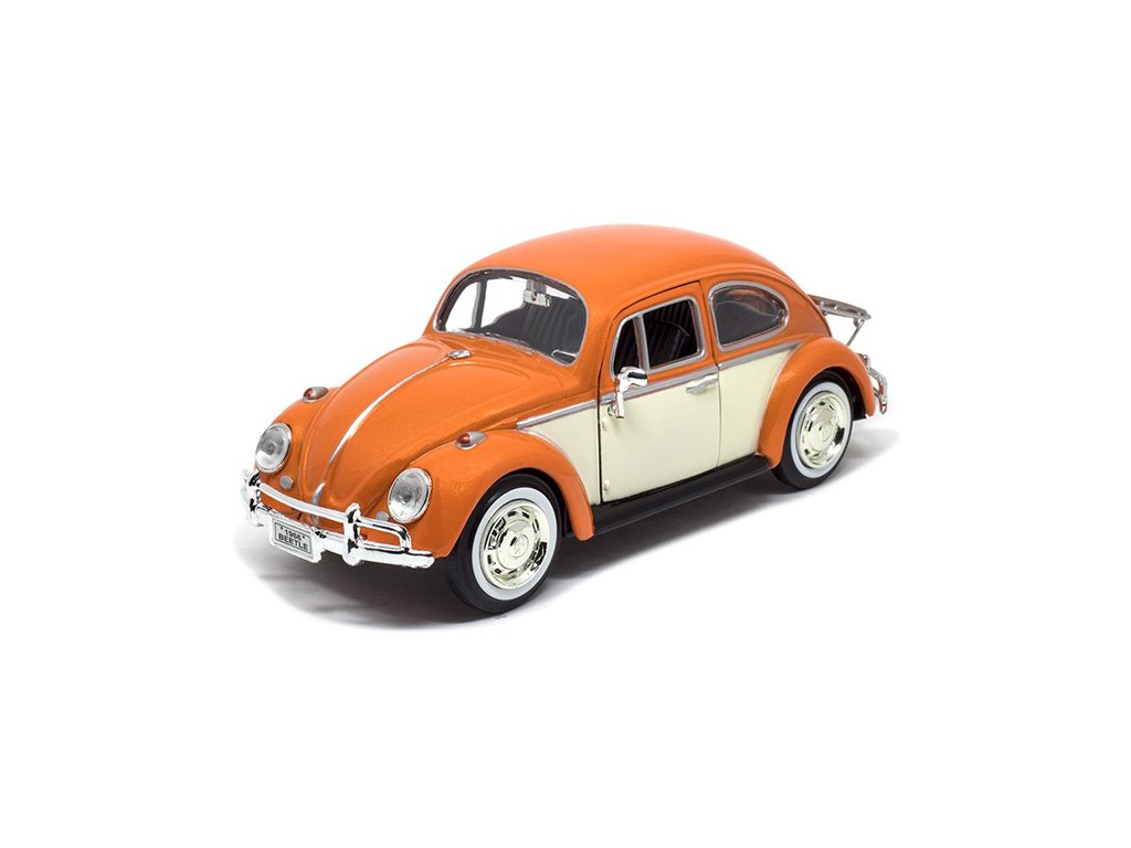 Volkswagen Kafer with luggage rack 1959 1:24 - MOTORMAX VW Beetle - kovový model auta