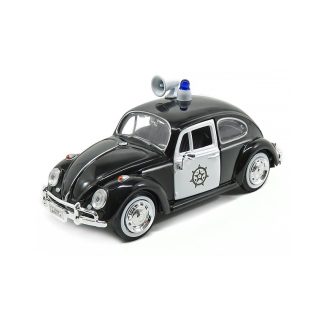 Volkswagen Beetle Police 1966 1:24 - MOTORMAX Volkswagen Beetle Police - 1966 - kovový model auta