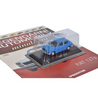 Fiat 127P 1:43 - Legendární automobily minulé éry časopis s modelem #109 Fiat 127P - kovový model auta