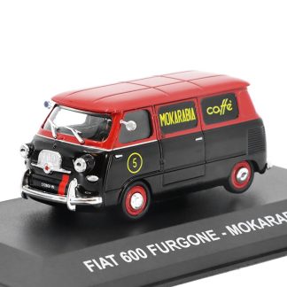 FIAT 600 Coriasco FURGONE Mokarabia Caffe 1958 1:43 - časopis s modelem FIAT 600 Furgone 1958 - kovový model