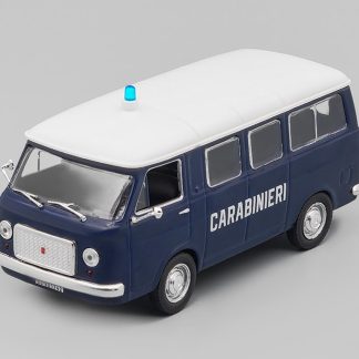 Fiat 238 Minivan Carabinieri 1965 1:43 - Policejní auta světa časopis s modelem #2 Fiat 238 Minivan Policie 1965 - kovový model auta