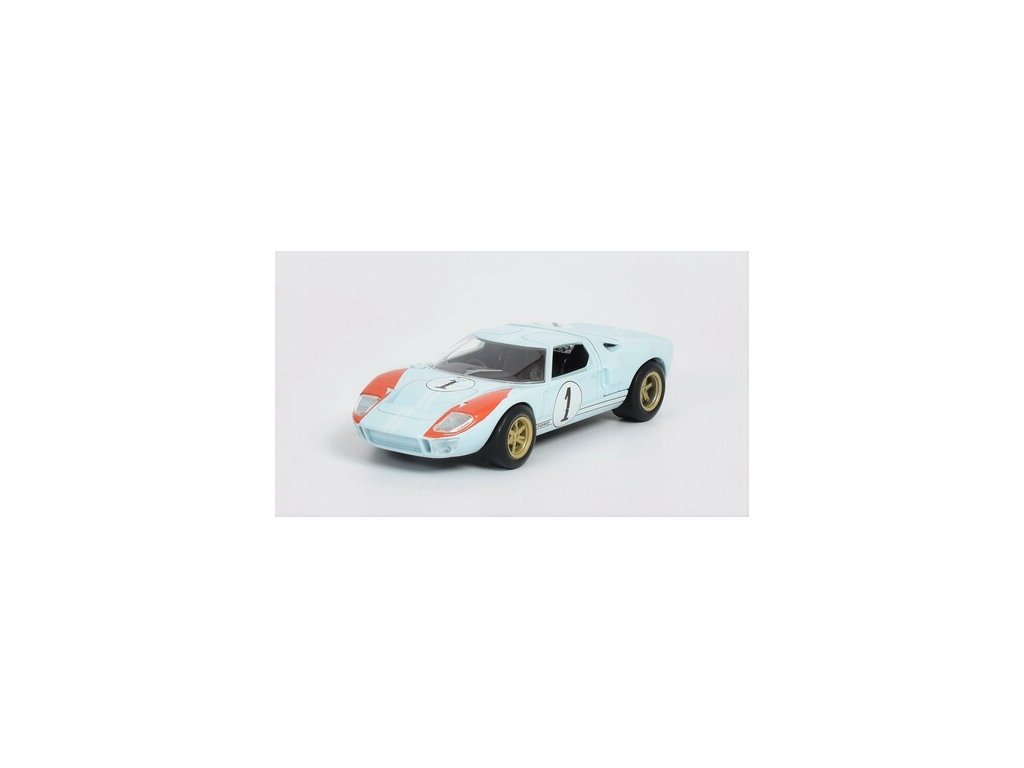 Ford GT40 MKII 7.0L V8 #1 Winner 24h Le Mans 1966 K.Miles - D.Hulme 1:43 - NOREV FORD GT40 MKII 7.0L V8 TEAM SHELBY AMERICAN INC. N 1 WINNER 24h LE MANS 1966 K.MILES - D.HULME - kovový model auta