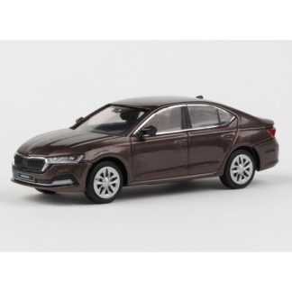 Škoda Octavia IV 2020 hnědá 1:43 - ABREX Škoda Octavia 4 - kovový model