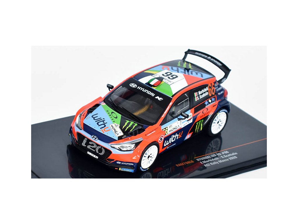 Hyundai i20 R5 #66 Rallye WRC, Rallye Monza 1:43 - IXO Models Hyundai i20 R5 No.66 - kovový model
