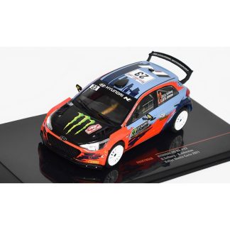 Hyundai i20 R5 #23 Rallye Monte-Carlo 2021 Solberg/Johnston 1:43 - IXO Models Hyundai i20 R5 No.23 - kovový model