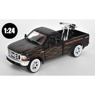 Ford F-350 Super duty + Harley-Davidson FXSTB Night Train 1:24 - Maisto Ford F 350 Super duty + Harley Davidson FXSTB Night Train