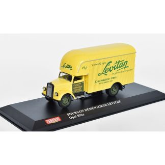 Opel Blitz Fourgon Demenageur Levitan 1:43 - Hachette časopis s modelem Opel Blitz Levitan Dodávka - kovový model auta