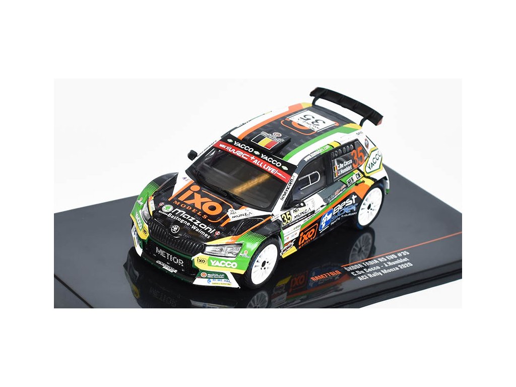 Škoda Fabia R5 EVO #35 Rallye Monza C.deCecco/J.Humblet 1:43 - IXO Models Skoda Fabia R5 EVO - kovový model auta