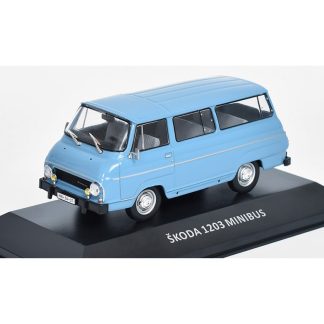 Škoda 1203 Minibus 1979 1:43 - Kaleidoskop slavných vozů časopis s modelem #27 Škoda 1203 Minibus 1979 DeAgostini - kovový model auta