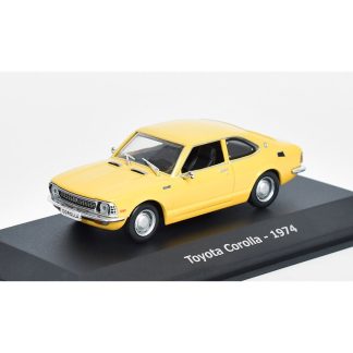 Toyota Corolla 1974 1:43 - Hachette časopis s modelem Toyota Corolla 1974 - kovový model