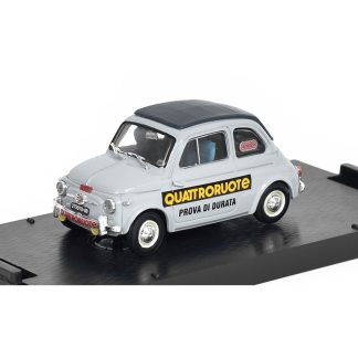 Fiat 500 Nuova 1958 Prova di Durata Quattroroute 1:43 - Brumm Fiat 500 Nuova 1958 - kovový model auta