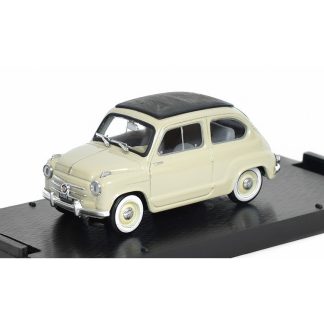 FIAT 600 1a serie Closed 1965 1:43 - Brumm FIAT 600 I serie Closed 1965 - kovový model auta