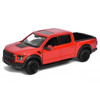 Ford F-150 Raptor Pick-up 2017 1:27 červená - MOTORMAX Ford F 150 Raptor Pick-up 2017 - kovový model auta