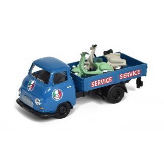 Hanomag Kurier Vespa Service + dvě motorky Vespa 1951 1:87 - Schuco Hanomag Kurier Vespa Service +dvě motorky Vespa - kovový model auta